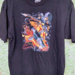Star Wars Black T-Shirt Size Large